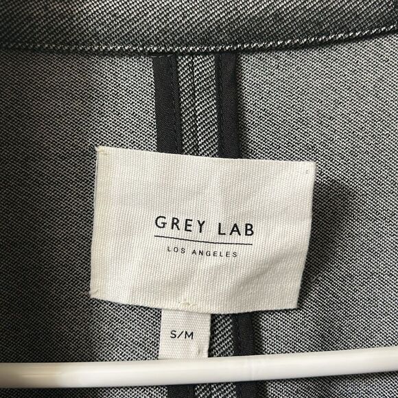 Grey Lab Gray Open Front Oversized Blazer Jacket(Size S/M) - Picture 7 of 9